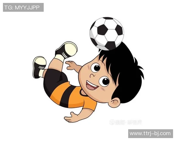 足球明星卡通形象踢人趣味插画展现精彩瞬间